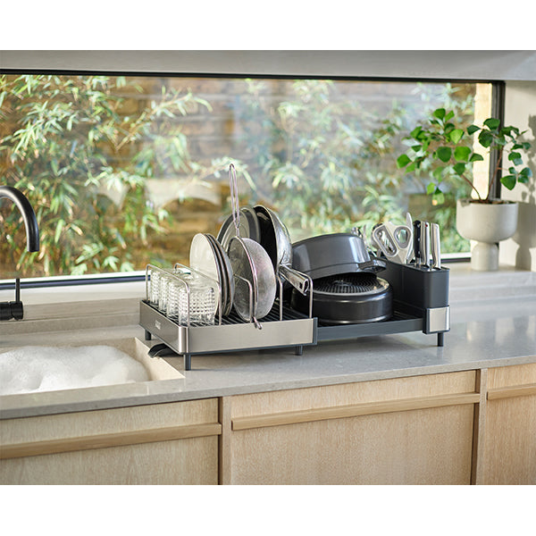 Égouttoir à vaisselle extensible en acier inoxydable  Joseph Joseph - Mathon - 3