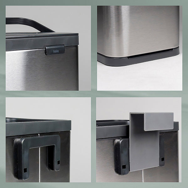 Poubelle inox à déchets organiques Plata 2,1 L Kela - Mathon - 5