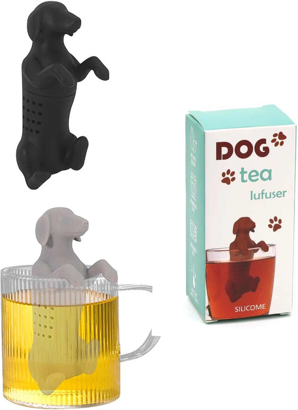 Infuseur à thé chiot en silicone 3D Vendos85 - Mathon