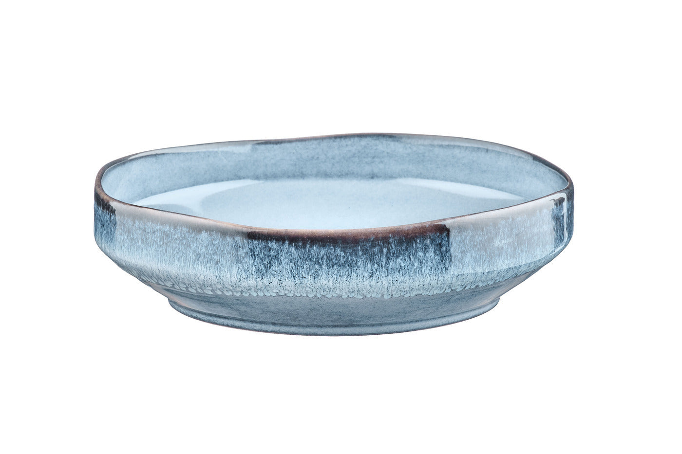 Lot de 6 assiettes creuses en grès bleu D21 Björn - Mathon - 4