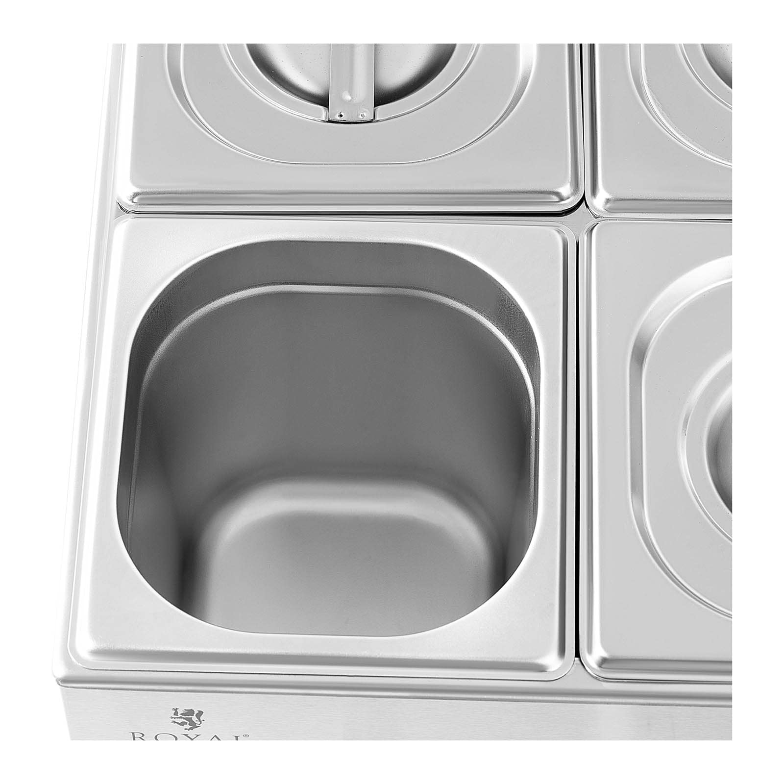 Bain-marie - 600 watts - 6 x GN 1/6 - robinet de vidange 14_0004221 - Mathon - 3