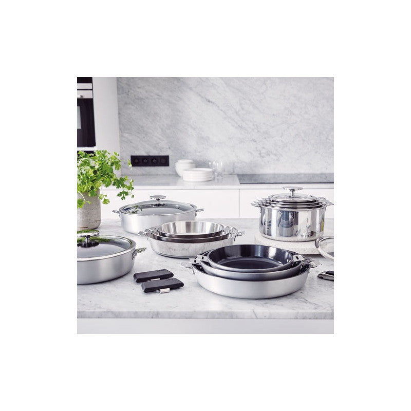 Set 3 casseroles inox Evolution 16, 18 et 20 cm et manche amovible Beka - Mathon - 4