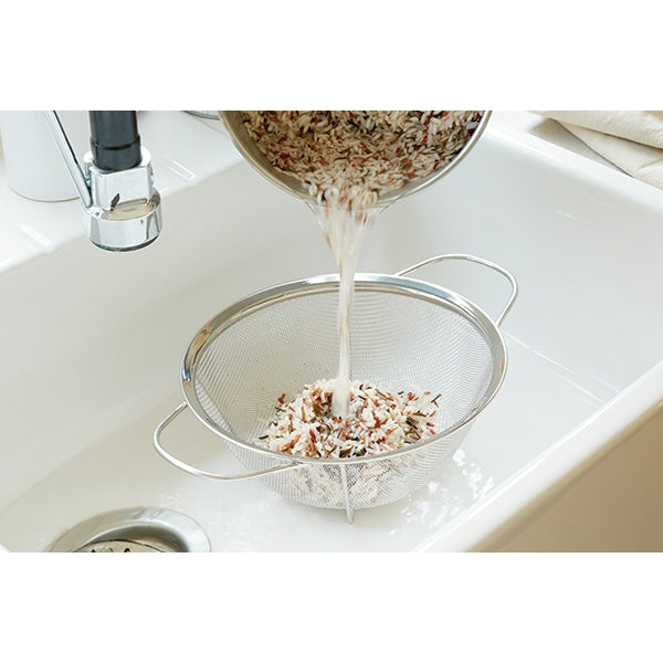 Passoire à  maille fine sur pieds en inox pour riz 23,5 cm Mathon - Mathon - 2