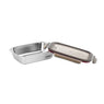 Boîte de conservation rectangulaire en inox 1100 ml compatible micro-ondes Cuitisan - Mathon - 3
