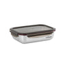 Boîte de conservation rectangulaire en inox 1900 ml compatible micro-ondes Cuitisan - Mathon - 1
