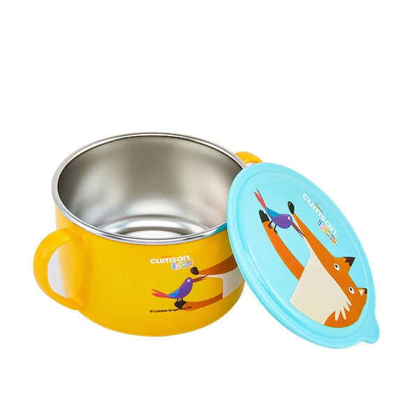 Bol en inox renard 650 ml jaune Cuitisan - Mathon - 2