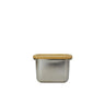Boite en inox avec couvercle en bambou 450 ml compatible micro-ondes Yoko Design - Mathon - 2