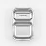 Boite de conservation rectangulaire compartimentée en inox 700 ml compatible micro-ondes Cuitisan - Mathon - 3