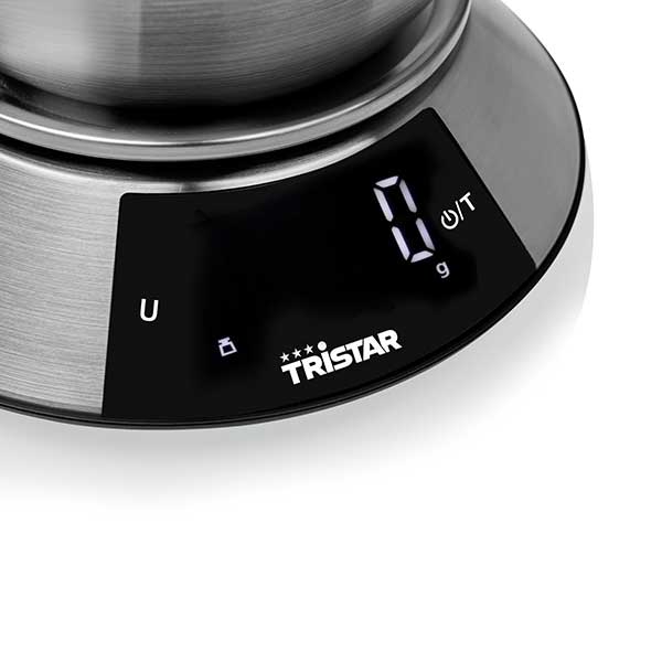 Balance de cuisine en inox 5 kg 2 L Tristar - Mathon - 3
