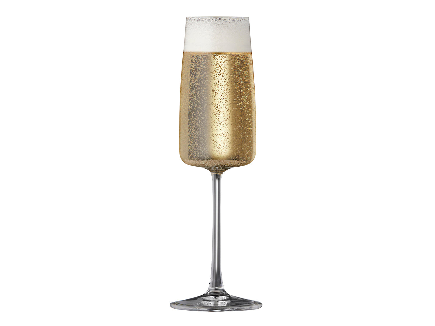 Set de 4 flûtes à champagne ZERO 30cl en cristal sans plomb Transparent Lyngby Glas - Mathon - 2