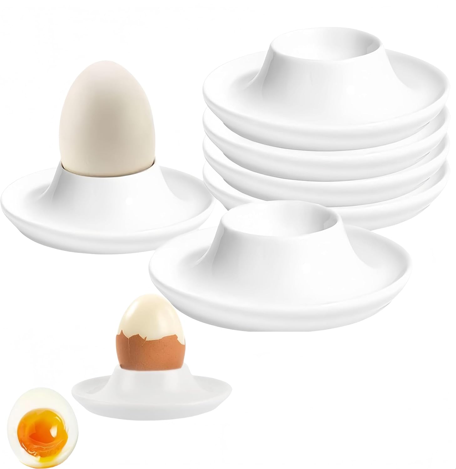 Ensemble de 6 coquetiers blancs empilables Vendos85 - Mathon