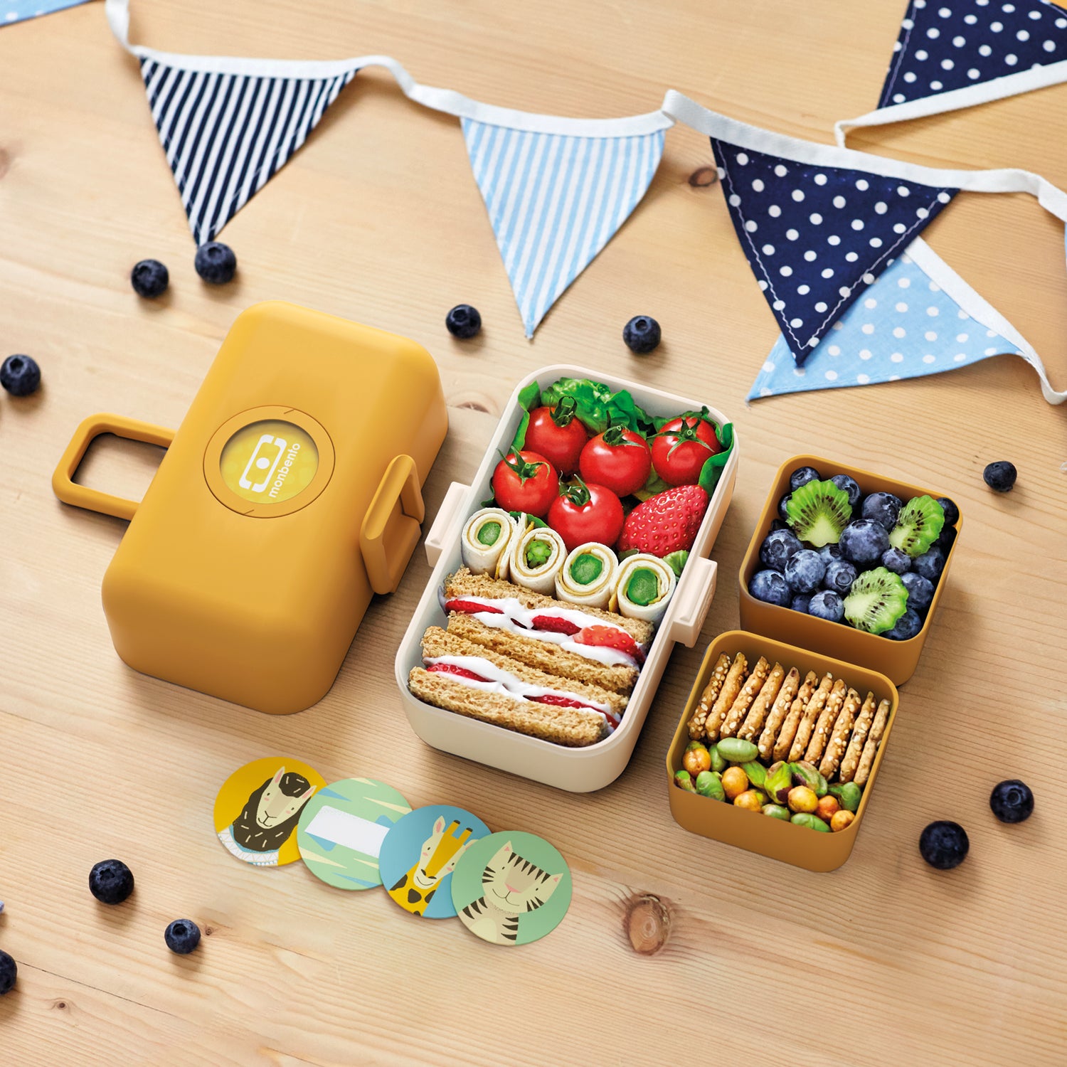 Lunch box à compartiments pour enfant Tresor 800ml Jaune Moutarde Monbento - Mathon - 6