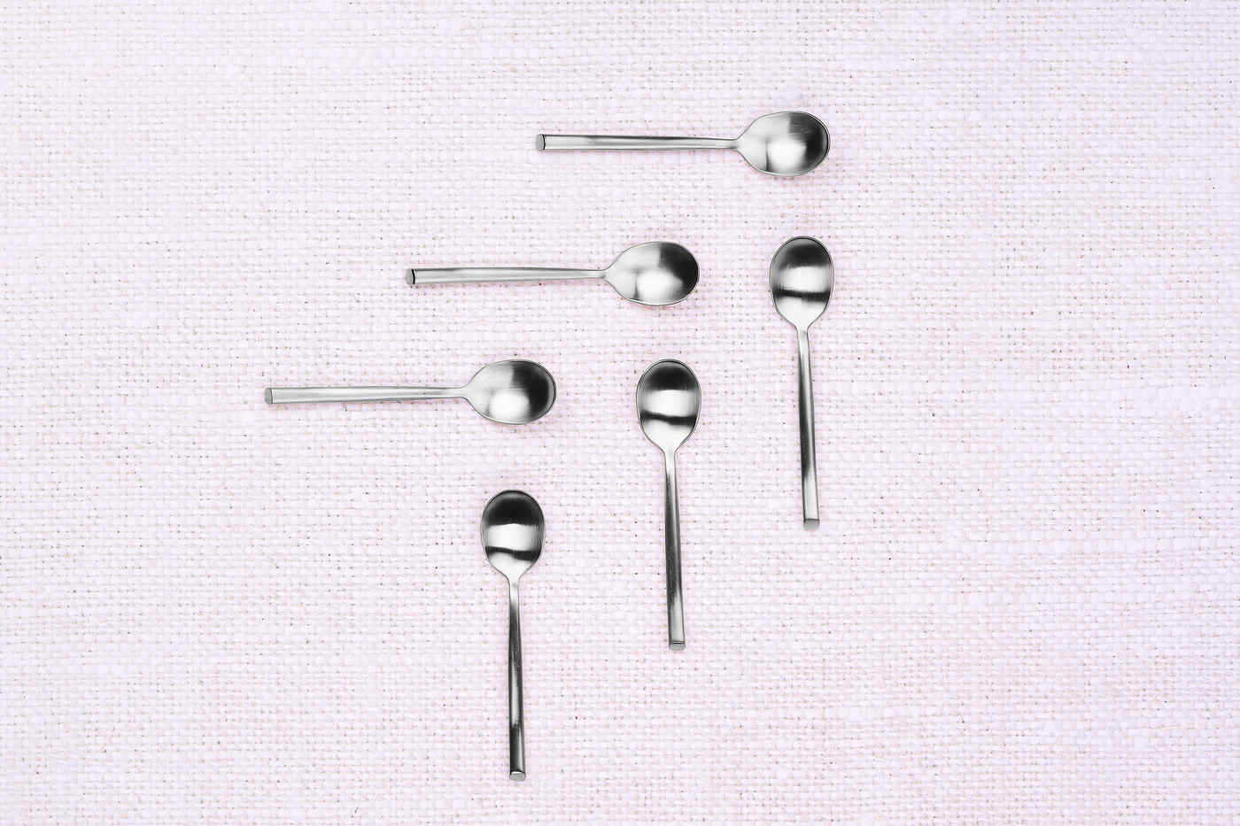 Lot de 6 petites cuillères en inox argent D Björn - Mathon - 3