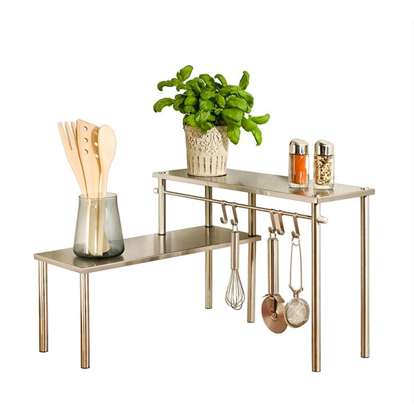 Étagère angle 2 étages en acier inoxydable Wenko by Maximex - Mathon - 1