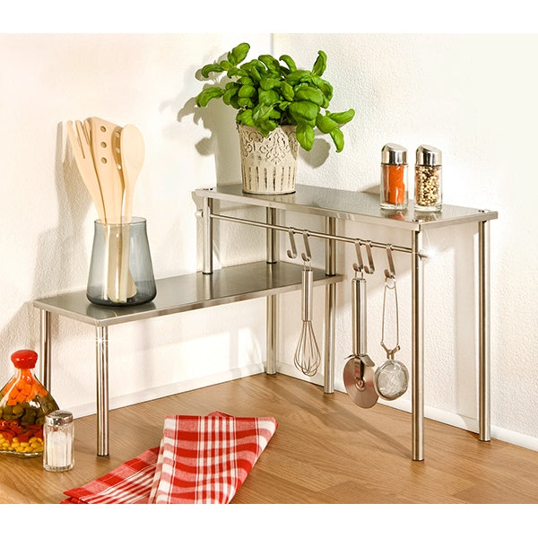 Étagère angle 2 étages en acier inoxydable Wenko by Maximex - Mathon - 2