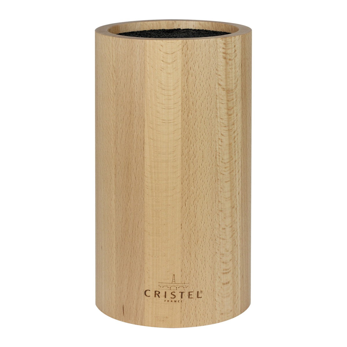 Bloc couteaux en bois de hêtre massif à système de spaghetti 12.3cm Cristel - Mathon - 1