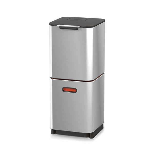 Poubelle Totem acier inoxydable 40 L - 2 compartiments 20 L Joseph Joseph - Mathon - 4