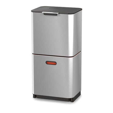 Poubelle Totem acier inoxydable 60 L - 2 compartiments 30 L Joseph Joseph - Mathon - 2