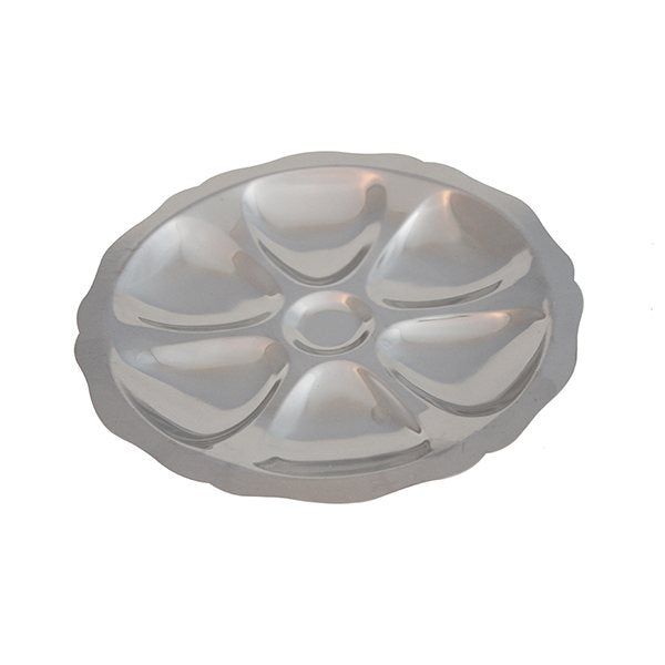 Assiette à huîtres inox Roger Orfèvre - Mathon