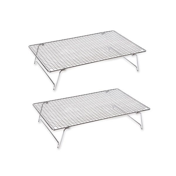 Lot de 2 volettes rectangulaires en inox 43 x 28 cm Mathon - Mathon - 1