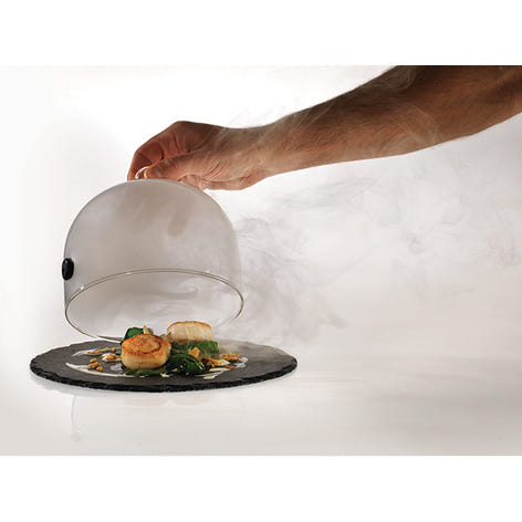 Lot fumoir avec cloche 26 cm et sciure de hêtre pour fumage - Mathon - 2