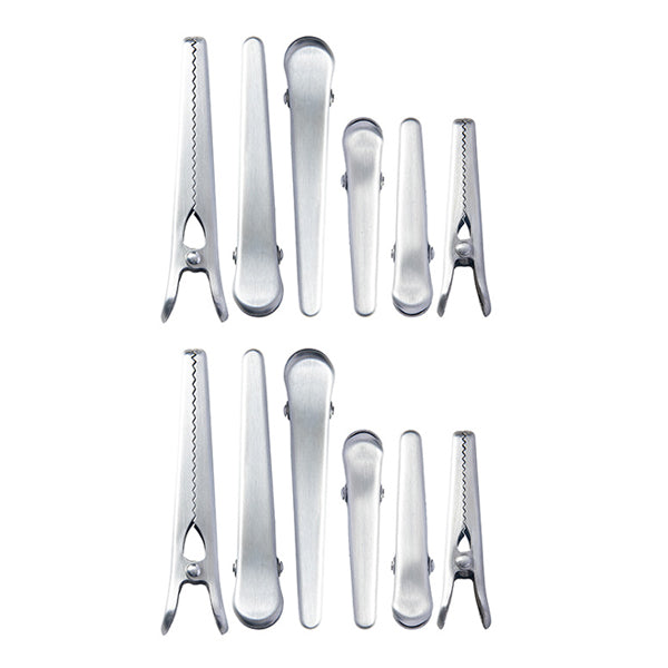 Lot 12 pinces à sachet en inox 8 et 11,5 cm Mathon - Mathon - 4