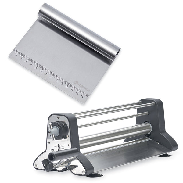 Lot laminoir multi pâtes inox De Buyer et coupe pâte Mathon - Mathon - 1