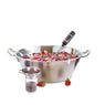 Lot Bassine à confiture 38 cm et 100 étiquettes autocollantes décor fruits - Mathon - 4