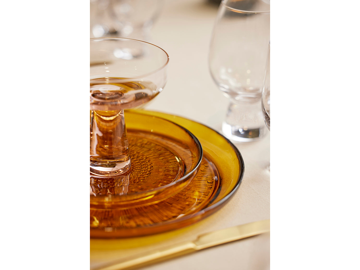 Assiette Kusintha en verre Ambre Bitz - Mathon - 8