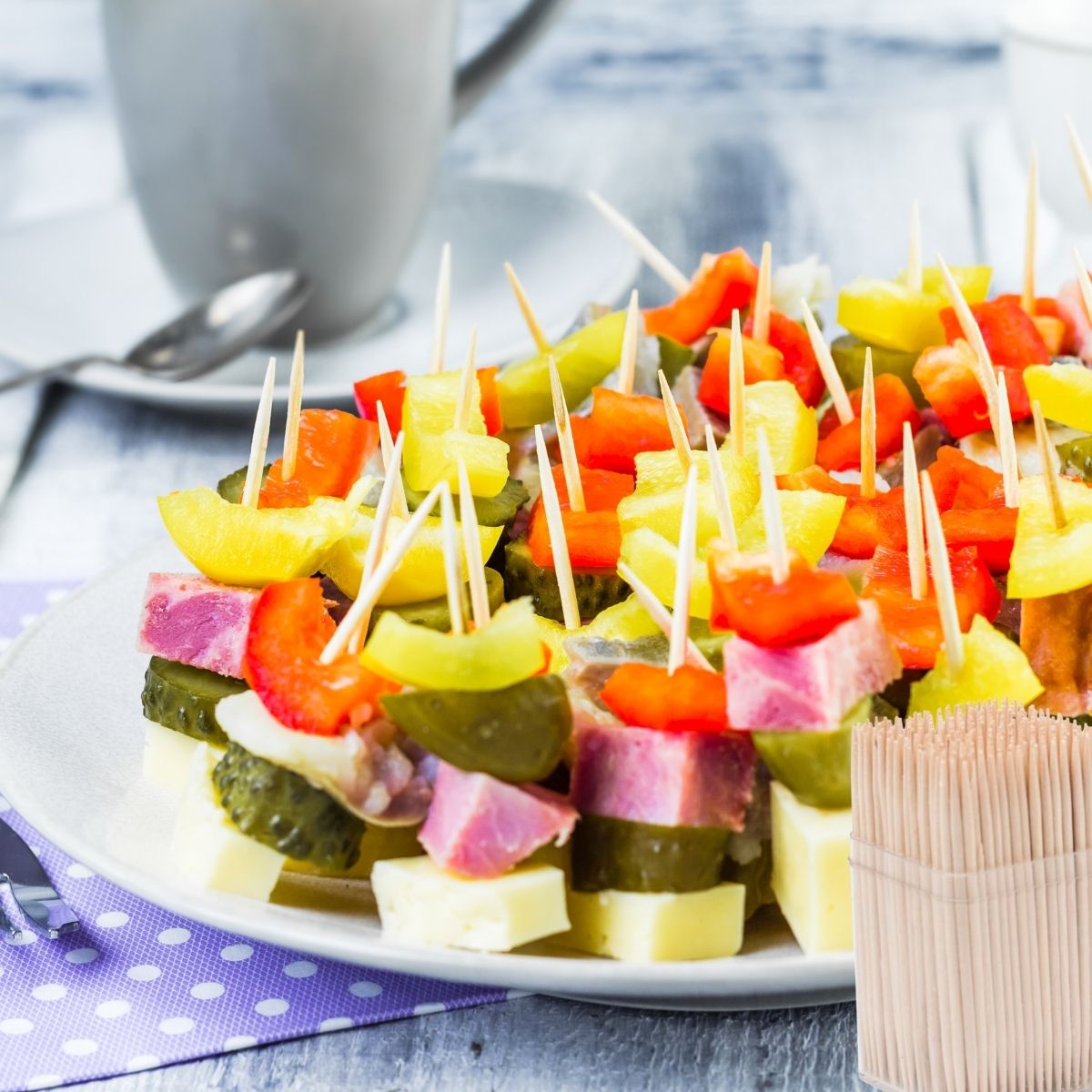 Lot de 1200 cure-dents en bois dans une boîte avec couvercle Fackelmann Wood Edition Fackelmann - Mathon - 2