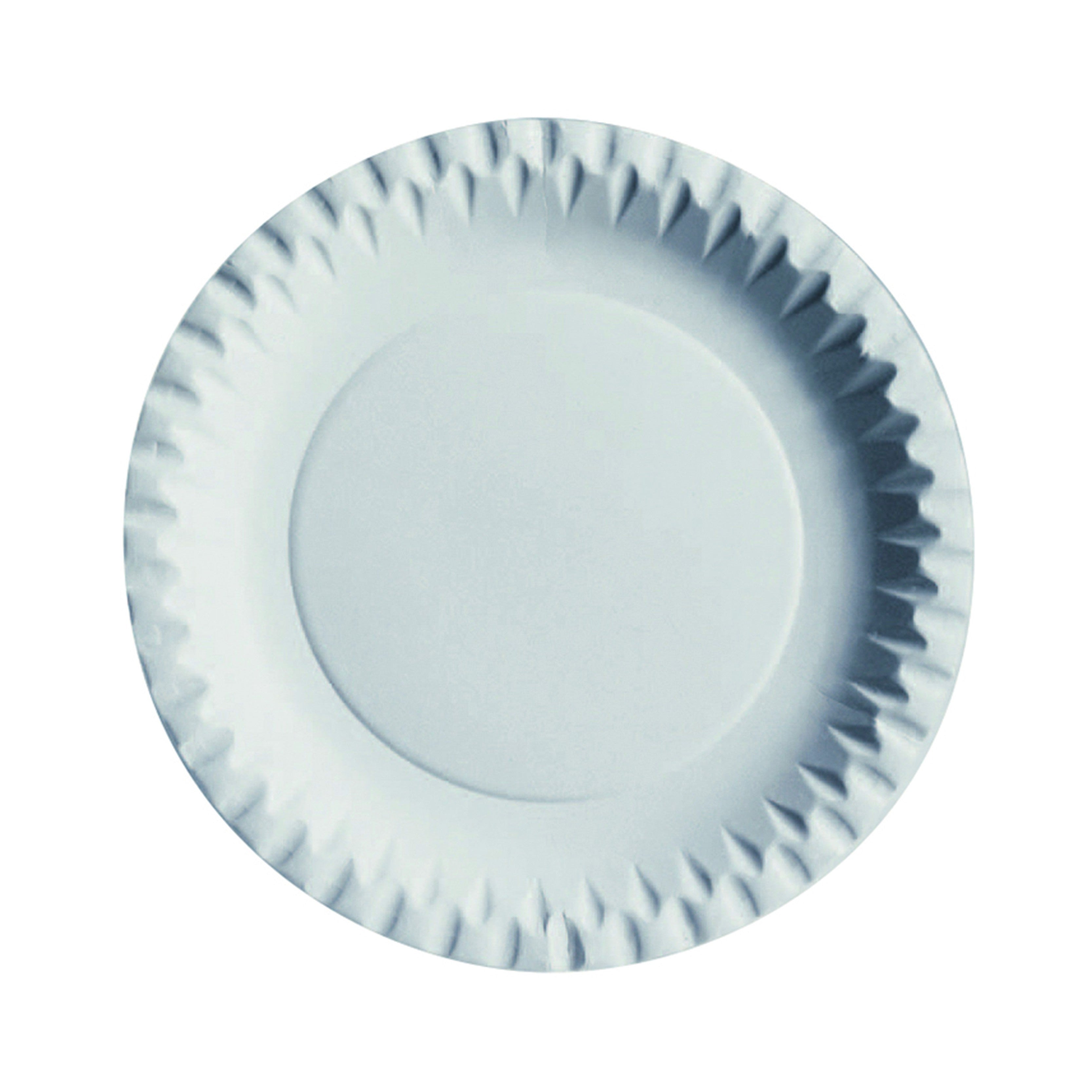 100Pcs - Assiette ronde en carton blanc FirstPack - Mathon