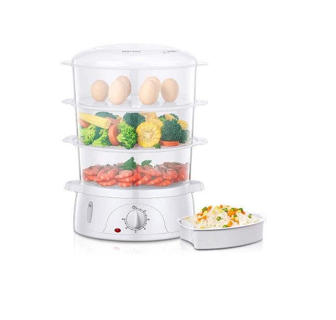 Cuiseur Vapeur Électrique de 9L 800W blanc Vendos85 - Mathon