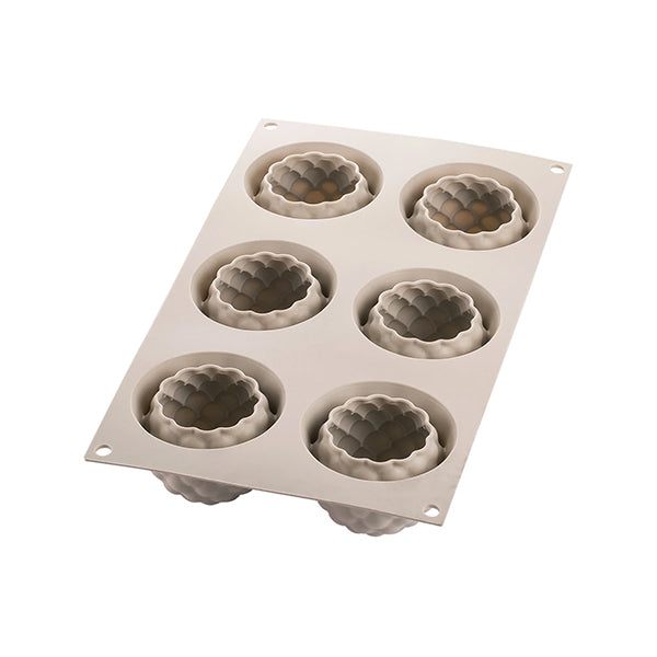 Moule silicone 3D 6 mini gâteaux fruits des bois Silikomart - Mathon - 5