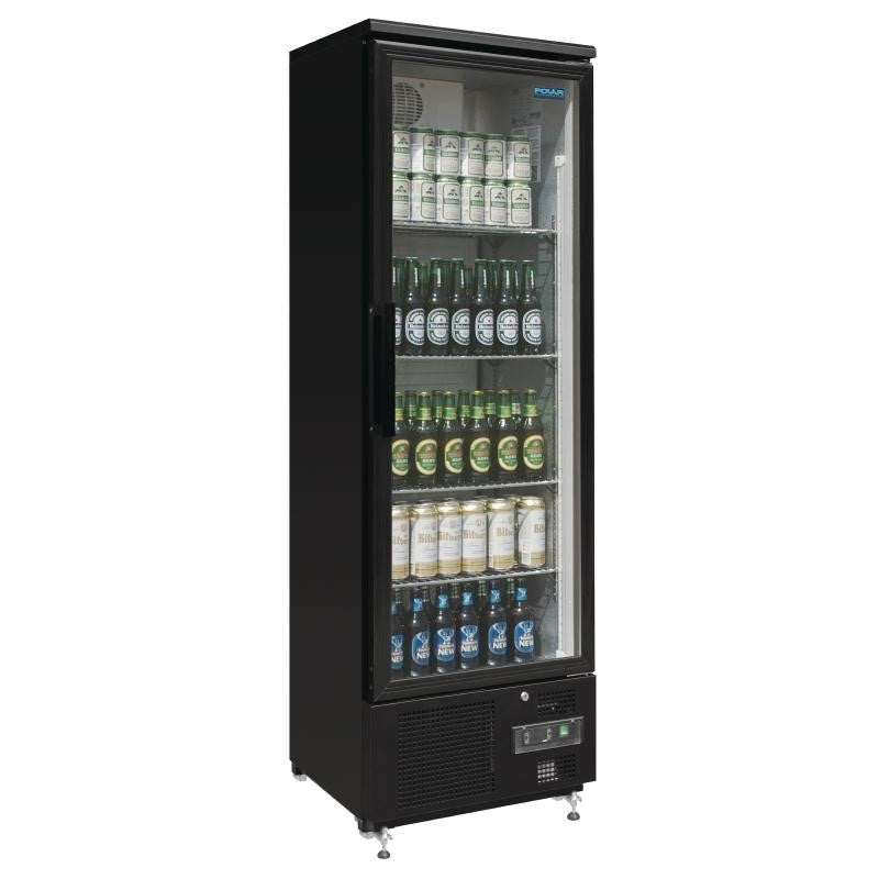 Frigo Boisson Vitré Noir 307 L - Polar - Mathon - 1