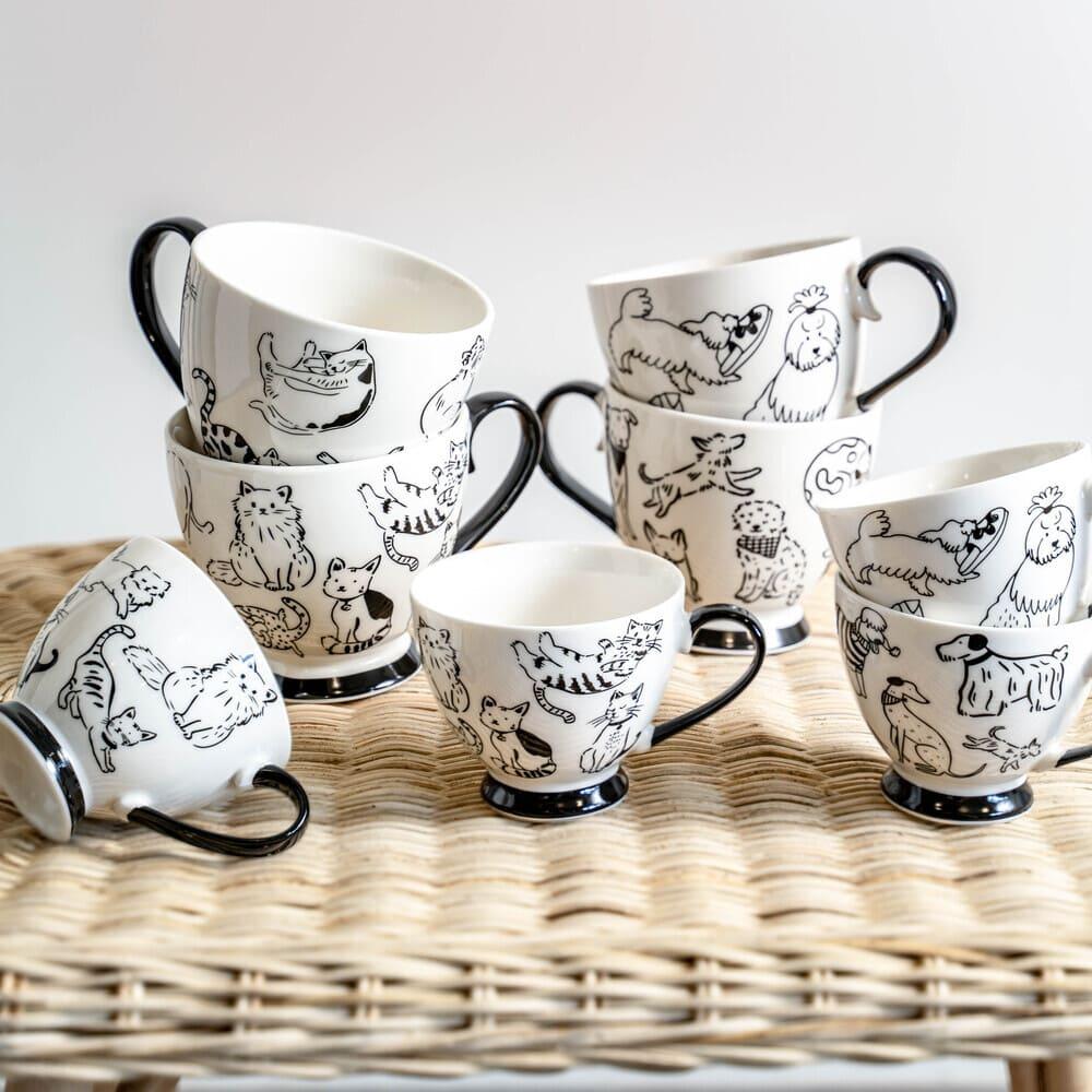 Coffret de 4 tasses Mistigris 20 cl Table passion - Mathon - 2