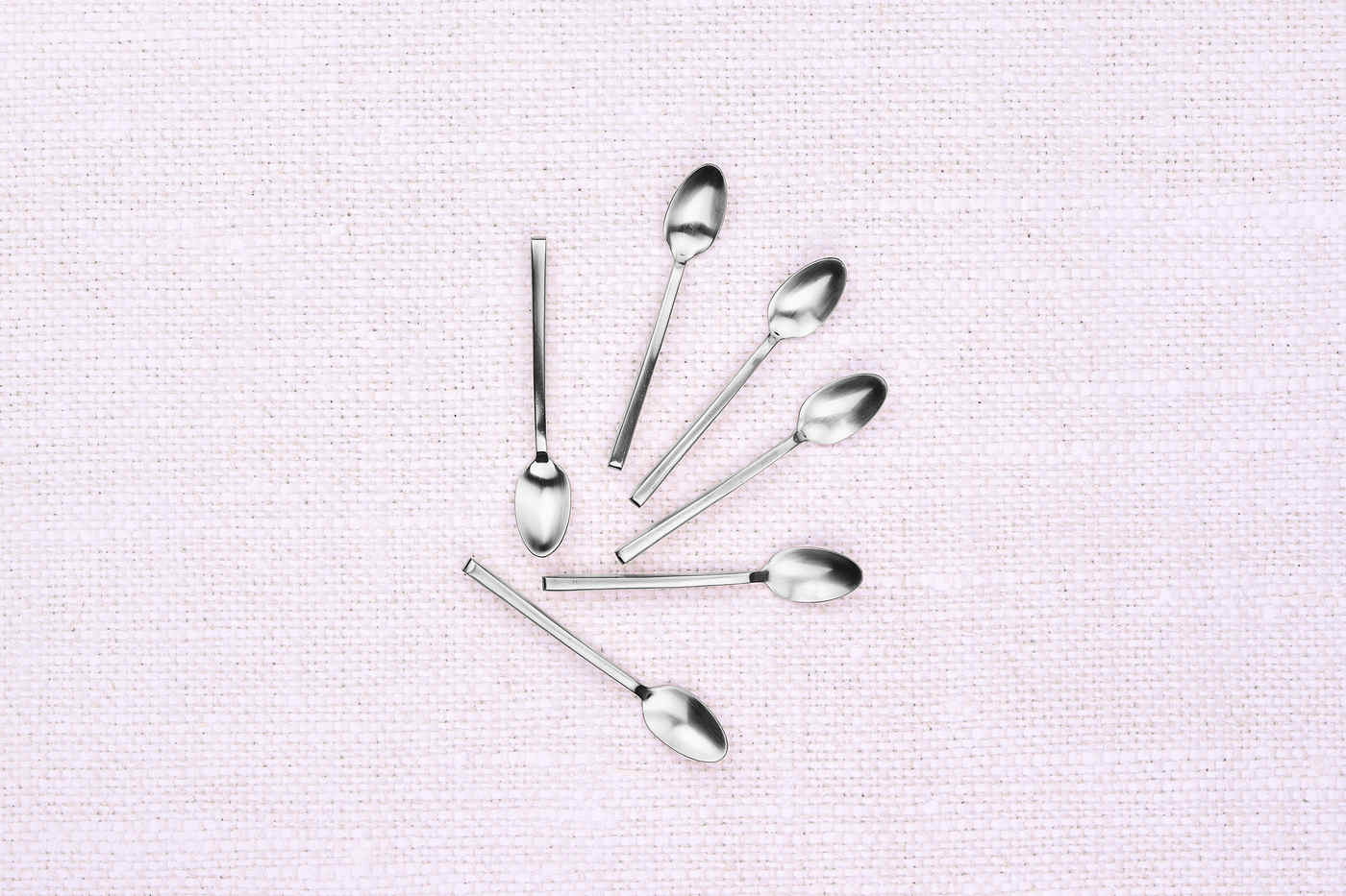 Lot de 6 petites cuillères en inox argent D Björn - Mathon - 3