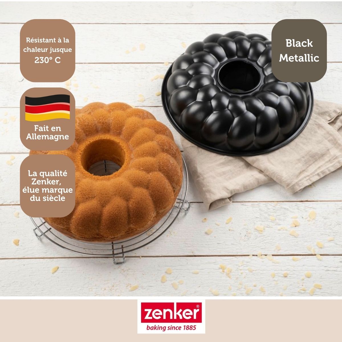 Moule à pain avec cheminée 32 cm Zenker Black Metallic Zenker - Mathon - 6