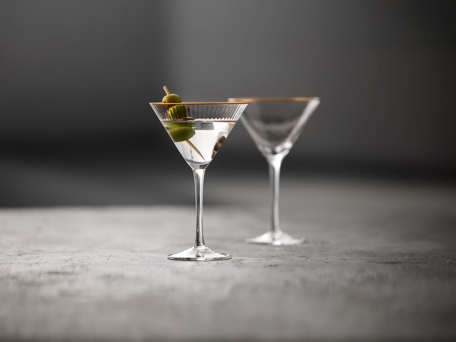 Verre à martini Palermo Gold en  Transparent Lyngby Glas - Mathon - 7