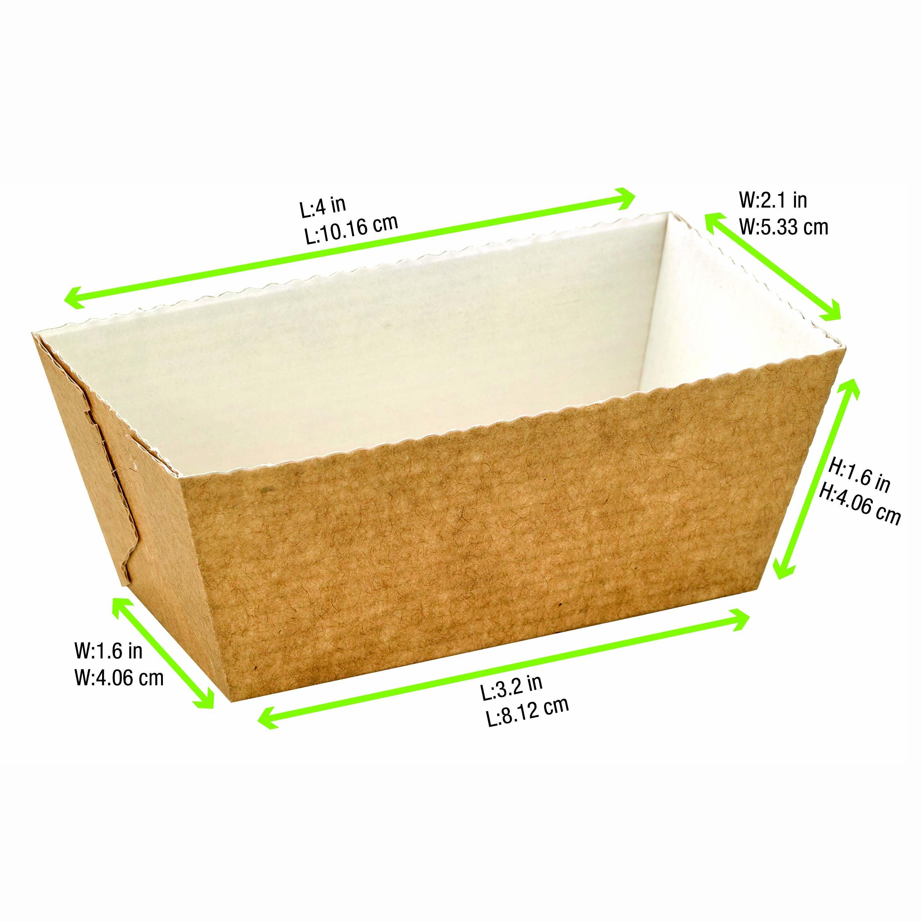 650Pcs - Moule de cuisson carton microflute rectangulaire  103x55x40mm FirstPack - Mathon - 2