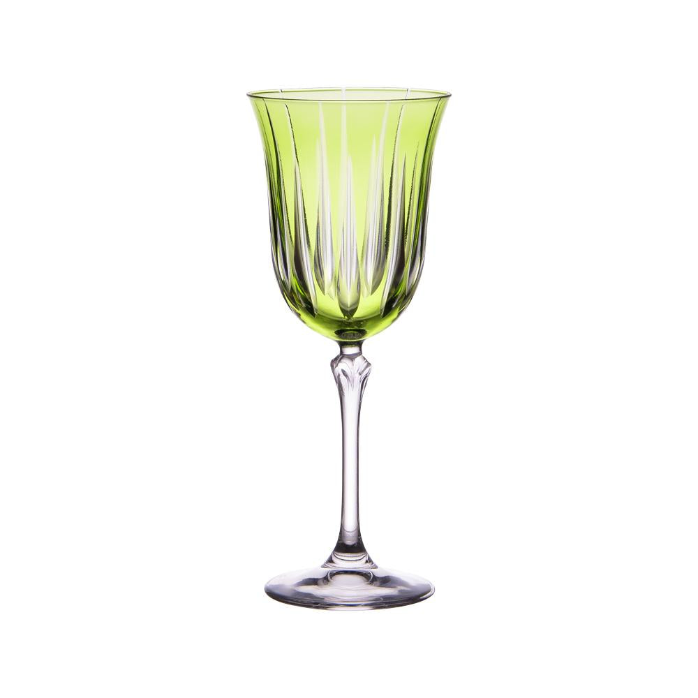 Coffret de 6 verres à pied Divina vert 28 cl Table passion - Mathon - 1