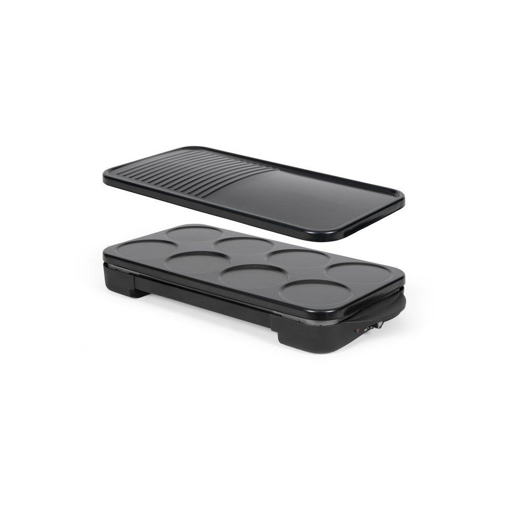 Appareil 2-en-1 Crepiere Et Plancha Grill - Livoo - Doc349n - 1500 W - 8 Mini Crepes ø 11,5 Cm - Sans Pfas - Noir Livoo - Mathon - 1