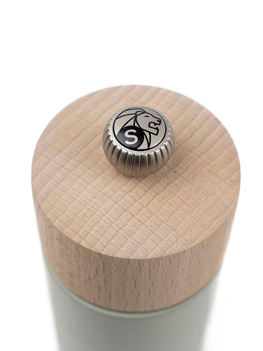 Boreal Moulin à sel manuel en bois, vert sauge, 12 cm Peugeot - Mathon - 5