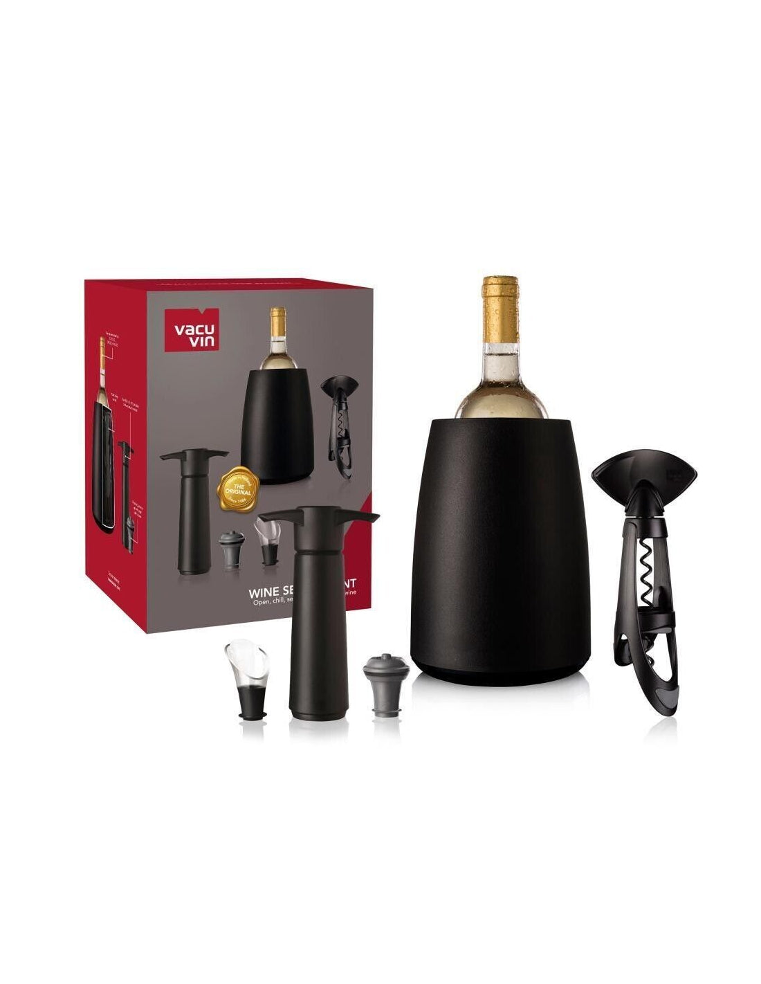 Coffret Wine Set Elegant 3 Pièces Vacuvin - Mathon