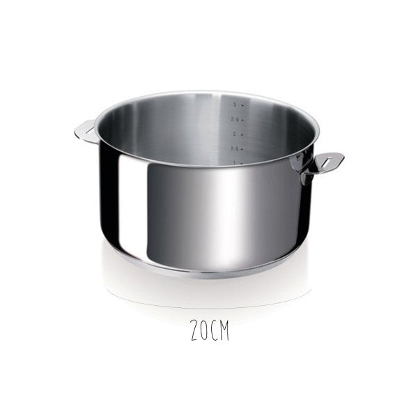 Série de 3 casseroles inox poignée amovible Beka Evolution Beka www.mathon.fr