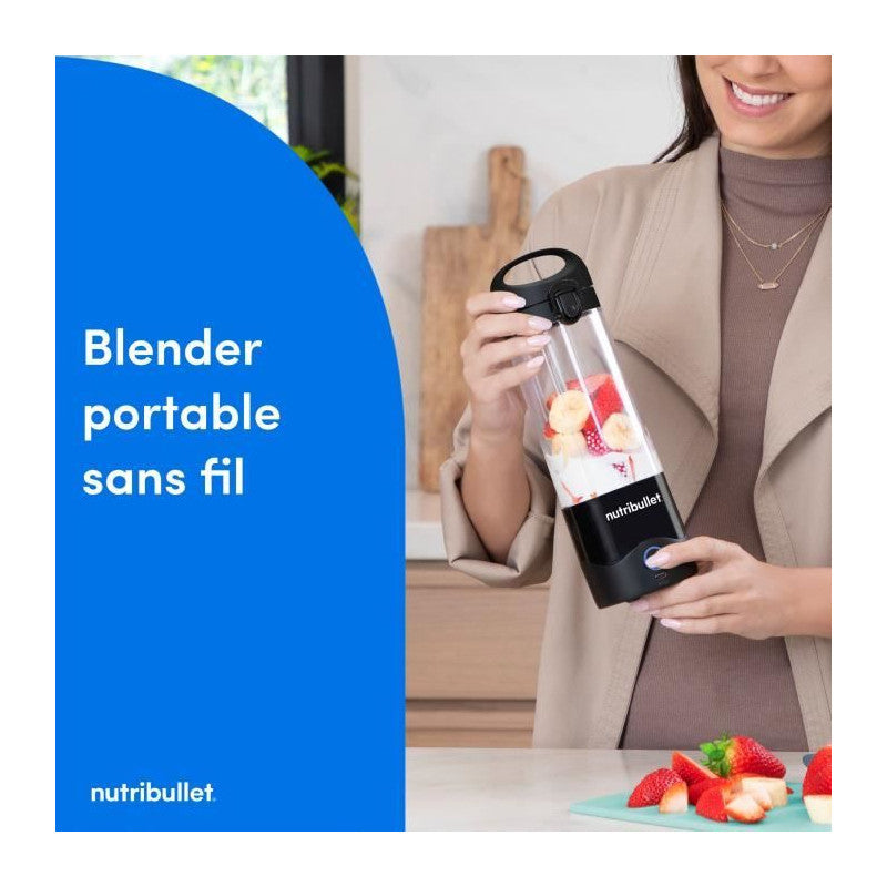 Blender Portable -   - Nbp003b - 100 W - 475 Ml - Sans Bpa - Noir Nutribullet - Mathon - 2