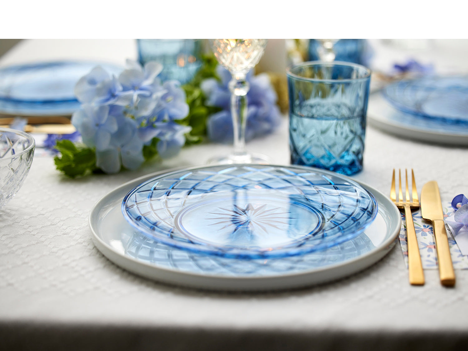 Set de 4 verres à shot SORRENTO  8cl Bleu Lyngby Glas - Mathon - 10