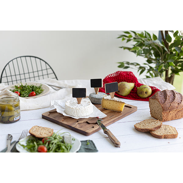 Plateau à fromages avec étiquettes et couteau Livoo - Mathon - 4