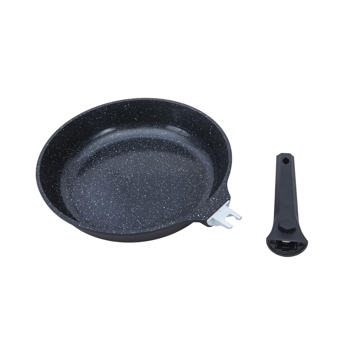 Set de 3 poêles noir amovible 20/24/28cm - "Alizée" Laguiole Cuisson - Mathon - 2