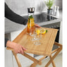 Table pliante avec plateau amovible Lugo en bambou Wenko by Maximex - Mathon - 1