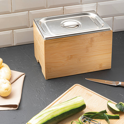 Bac à compost inox et support bambou  Mathon - Mathon - 2